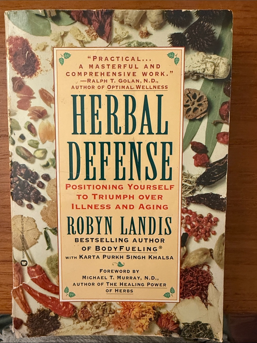 Herbal Defense - Cream & Green Paperback Book